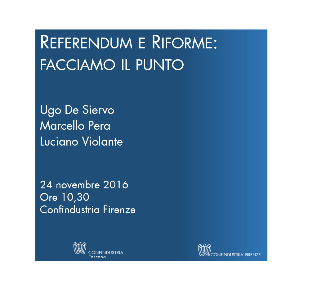 Referendum e Riforme, facciamo il punto