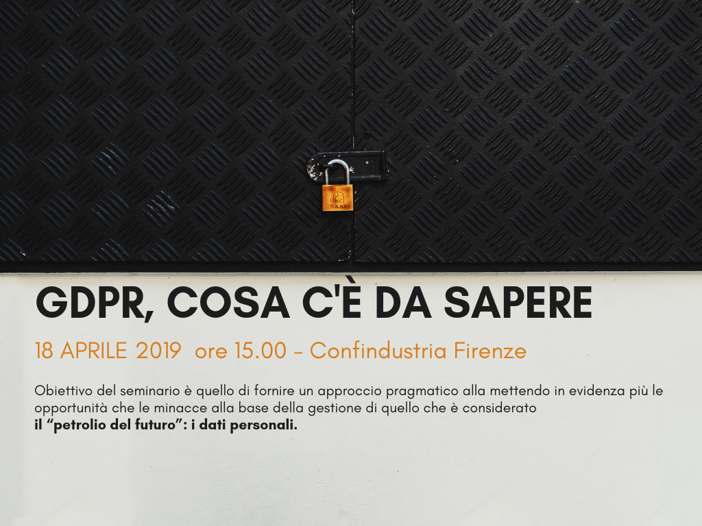 GDPR-COSA C’È DA SAPERE