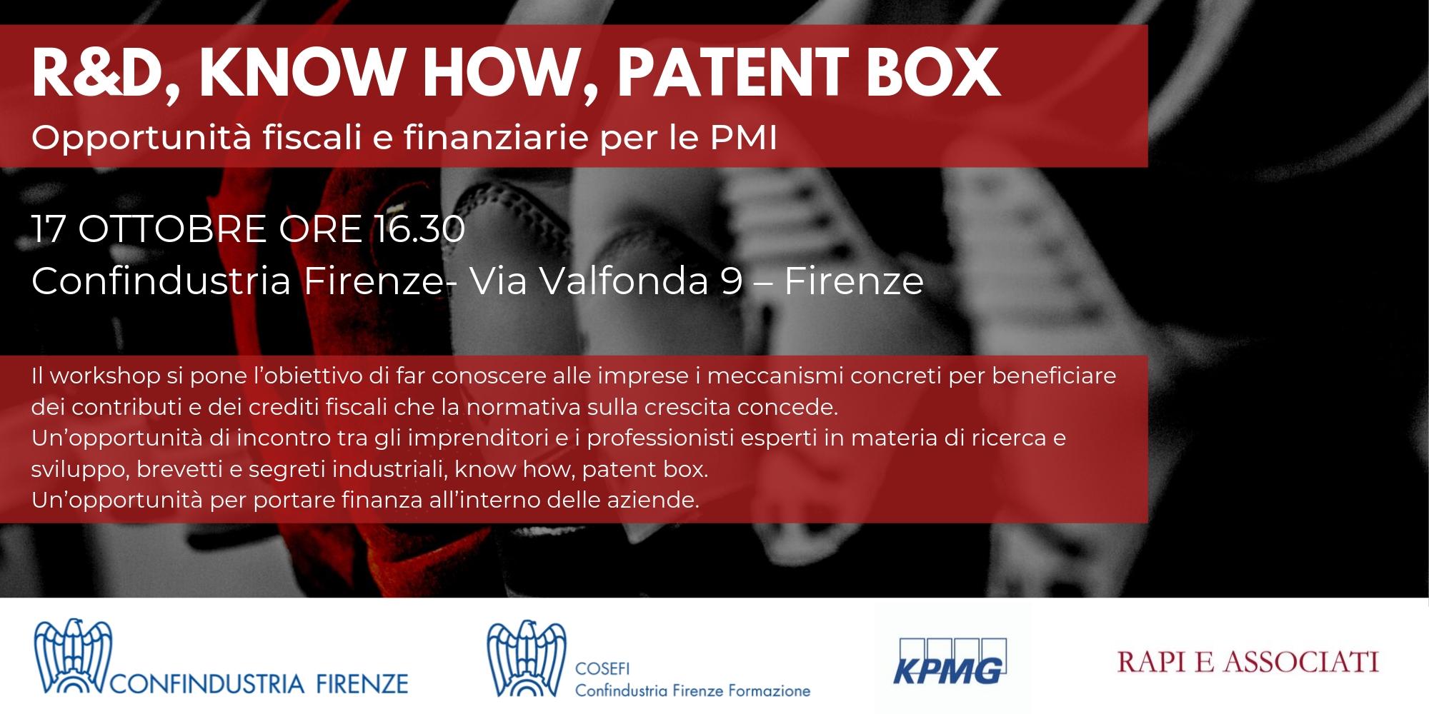 R&D, Know how, Patent Box: opportunità fiscali e finanziarie per le PMI