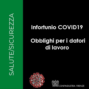 Infortunio COVID19: obblighi per i datori di lavoro