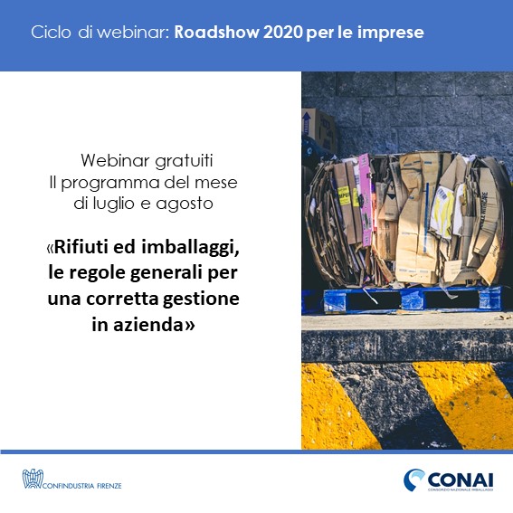 Webinar: Rifiuti ed imballaggi, le regole generali per una corretta gestione