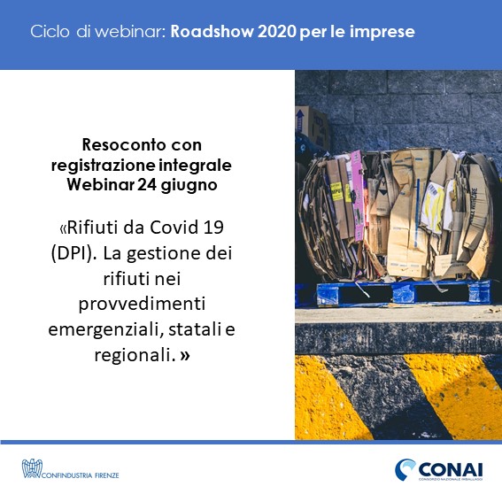 Resoconto webinar 24 giugno: Rifiuti da Covid 19 (DPI)