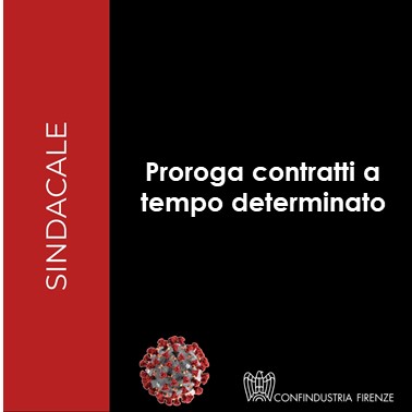 Proroga contratti a tempo determinato