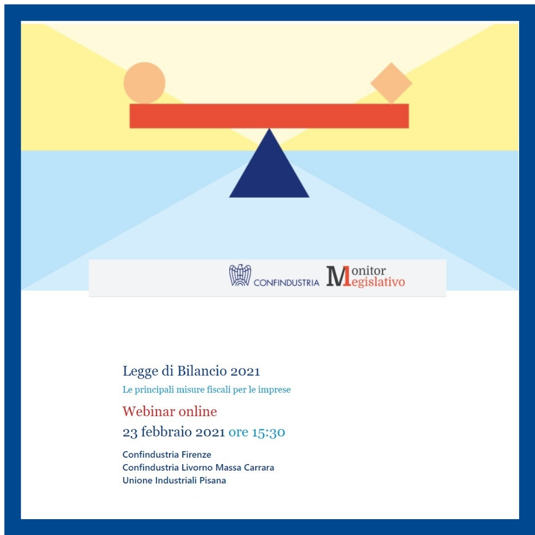 Legge di Bilancio 2021 Le principali misure fiscali per le imprese