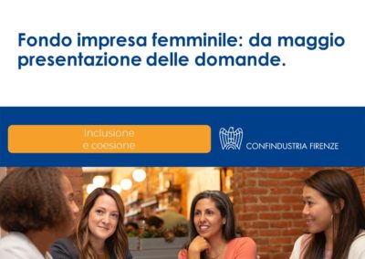 Fondo impresa femminile: da maggio presentazione delle domande.
