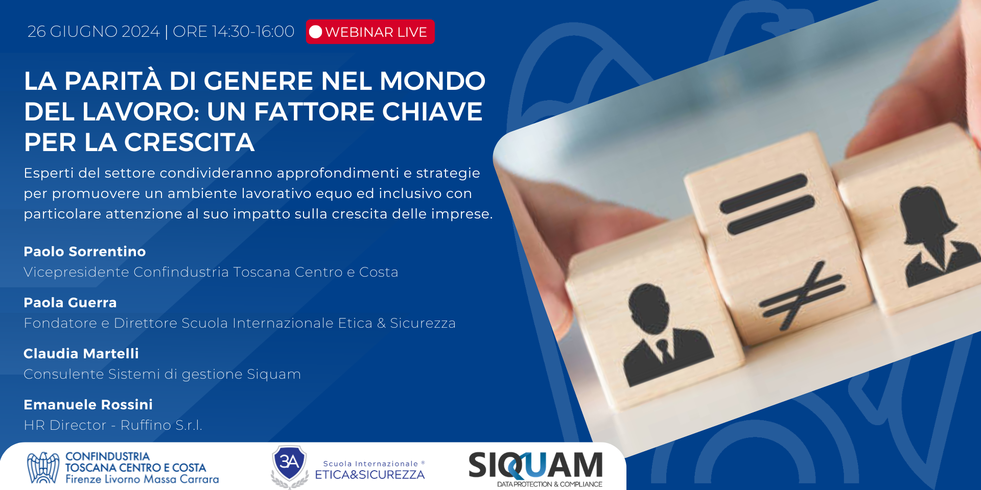 Evento parità di genere