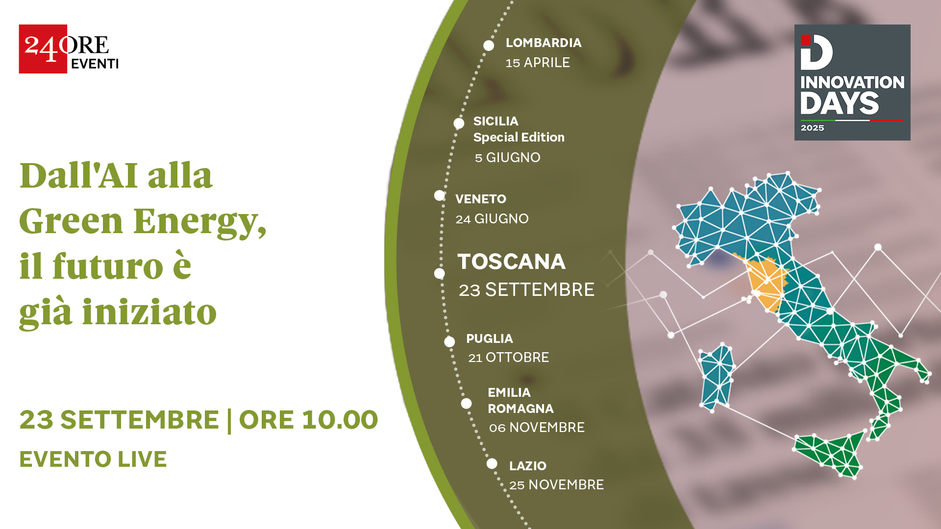 Innovation Days 2025 - Toscana: dall'AI alla Green Energy, il futuro è già iniziato.