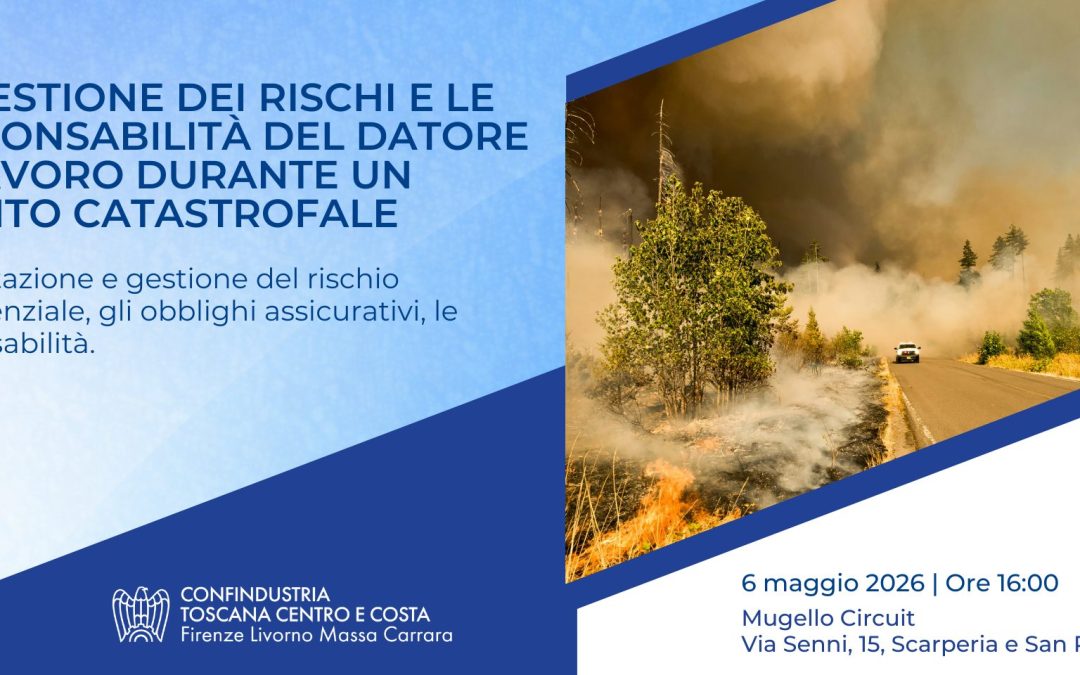 Gestione rischi e responsabilità in eventi catastrofali